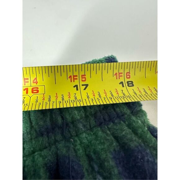 Fruit Of The Loom Mens Fleece Green Blue Plaid Comfort Sleepwear Pants Size XL - Picture 12 of 13